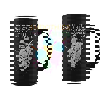Smoothies Make Life Better Healthy Fruits Graphic Print Coffee Mug - Monsterry