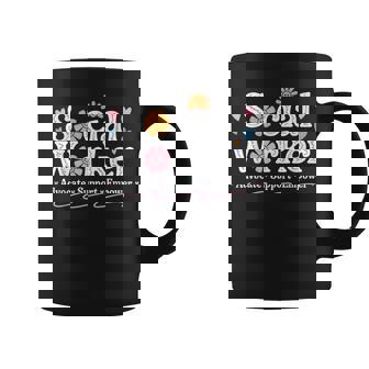 Social Worker Appreciation Flower Social Work Month 2025 Coffee Mug - Seseable