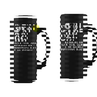 Softball Softball Dad For Softball Coach Coffee Mug - Thegiftio UK