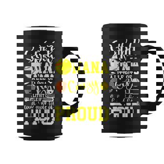 Softball Nana Proud Nana Of A Softball Player Coffee Mug - Seseable