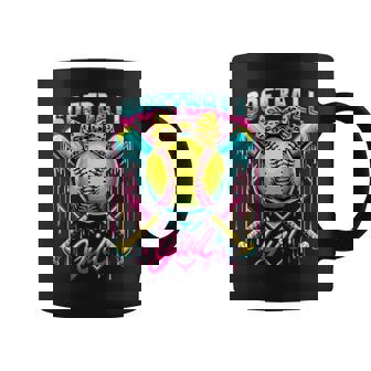 Softball Player Girl Ice Cream Softball Drip Coffee Mug - Seseable