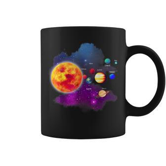 Solar System Motif With Sun Planets Stars Galaxies Tassen - Geschenkecke