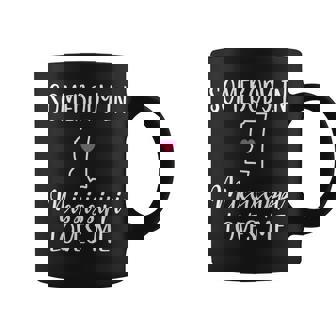 Somebody In Mississippi Loves Me Heart Home State Map Graphic Print Coffee Mug - Monsterry