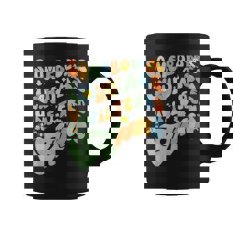 Somebody's Loud Ass Unfiltered Aunt Retro Groovy Flower Graphic Print Coffee Mug - Monsterry