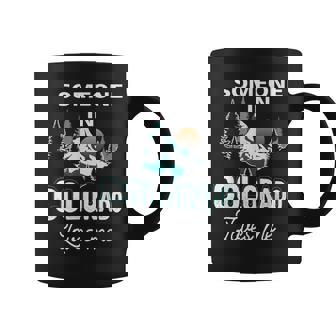 Someone In Colorado Loves Me Vintage Sunset Mountain Graphic Print Coffee Mug - Monsterry