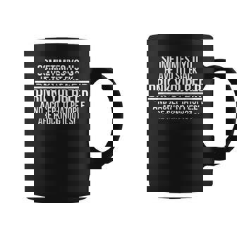 Sometimes You Have To Sit Back Drink Your Beer And Accept Graphic Print Coffee Mug - Monsterry