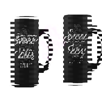 Sonoma Valley California Wine Country Vintage Grapes Premium Graphic Print Coffee Mug - Monsterry