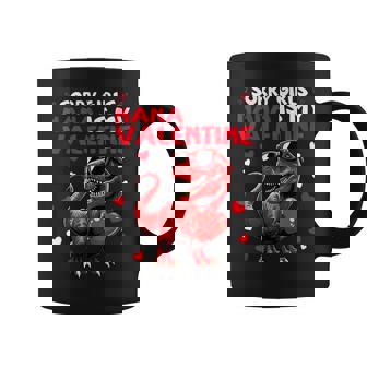 Sorry Girls Nana Is My Valentine Dinosaur Holding Hearts Coffee Mug | Mazezy