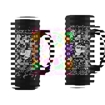 Sorry I'm Late I Was Dilly Dallying Boho Floral Goose Mama Coffee Mug | Mazezy