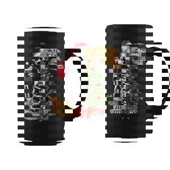 Sorta Merry Sorta Scary Christmas Skeleton Tree Xmas Graphic Print Coffee Mug - Monsterry