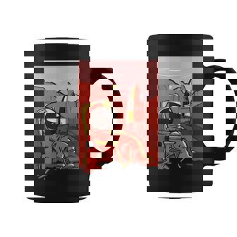 Space Astronaut On Mars Graphic Print Coffee Mug - Monsterry