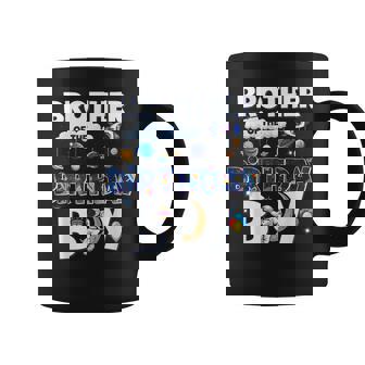 Space Family Brother Of The Birthday Boy Astronaut Birthday Graphic Print Coffee Mug - Monsterry