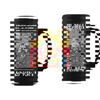 More Spaghetti Less Upsetti Cute Cat Saying Quote Coffee Mug | Mazezy