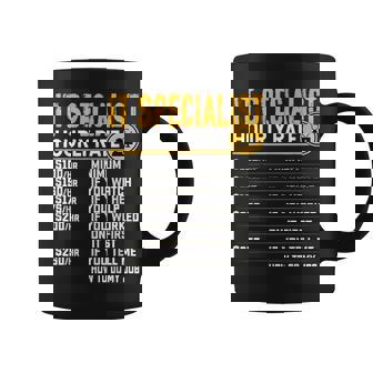 IT Specialist Hourly Rate IT Support Specialist Graphic Print Coffee Mug - Monsterry