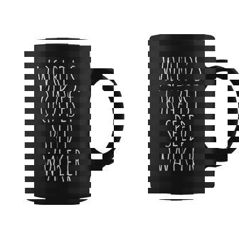 Speed Walking World's Okayest Speed Walker Graphic Print Coffee Mug - Monsterry