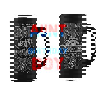 Spider Web Birthday Party Aunt Of The Birthday Boy Coffee Mug | Seseable UK