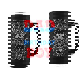 Spider Web Birthday Party Dad Of The Birthday Boy Coffee Mug - Monsterry