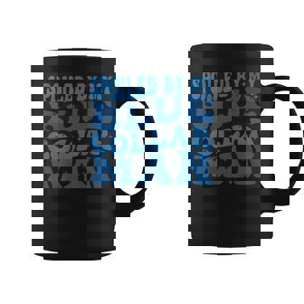 Spoiled By My Blue Collar Man Blue Collar Wife Groovy Coffee Mug - Monsterry
