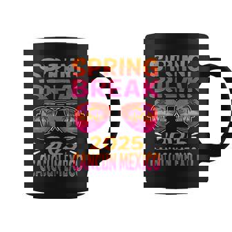 Spring Break Cancun Mexico 2025 Sunglasses Retro Beach Vacay Coffee Mug | Mazezy