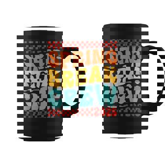 Spring Break Squad Crew Vintage 2025 Beach Palm Family Trip Coffee Mug | Mazezy