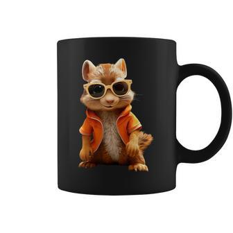 Squirrel With Sunglasses Animal Lovers Cute Rodent Tassen - Geschenkecke