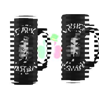 St Patrick Was Italian Irish-Italian Theme -Adults Short Sleeve Black Small Coffee Mug - Seseable