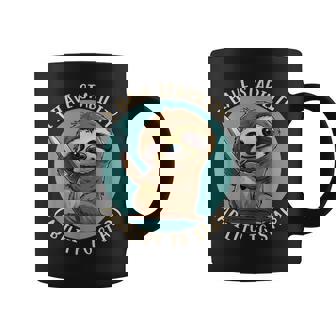 Stabby Cute Sloth I Have Stability Ability To Stab Taza de café - Regaloses