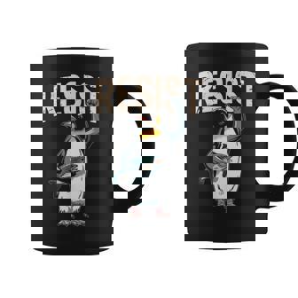 I Stand With Penguin Resist Penguins Protest Against Tariffs Coffee Mug - Monsterry