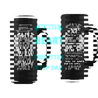 Step Dad In Heaven Family Member Memorial Graphic Print Coffee Mug - Monsterry