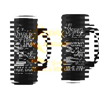 Stepping Into My January Birthday With God's Grace & Mercy Coffee Mug - Thegiftio