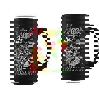 Stepping Into History Month Black Girls Sneakers Graphic Print Coffee Mug - Monsterry
