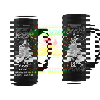 Stepping Into History Month Pride African American Graphic Print Coffee Mug - Monsterry