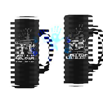 Stop Child Abuse Child Abuse Prevention Awareness Pinwheels Coffee Mug | Mazezy