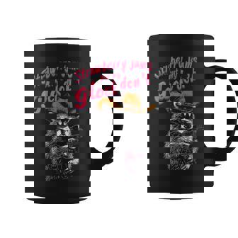 Strawberry Jams But My Don't Raccoon Coffee Mug | Mazezy