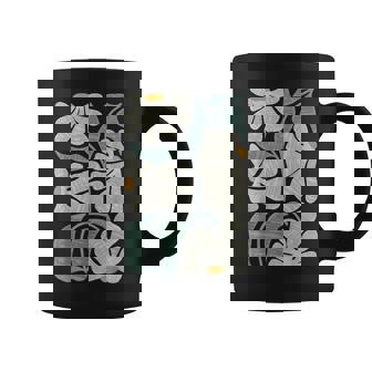 Subtle Boho Flowers Anti Trump Kamala Harris Voter Coffee Mug | Mazezy