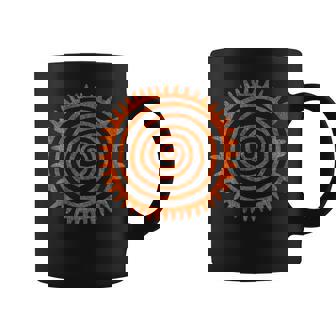 Sun Spiral Paleo Petroglyph Sun Premium Graphic Print Coffee Mug - Monsterry