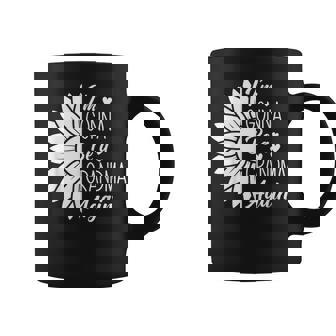 Sunflower I'm Gonna Be A Grandma Again Grandma Small Black Coffee Mug - Seseable
