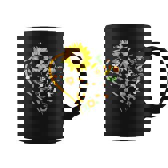 Sunflowers Penguins Cute Heart Shape Matching Bird Lover Graphic Print Coffee Mug - Monsterry