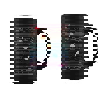 Sunsets Arte De Línea Estilo Retro SintetizadorNew Wave Regalo Taza de café - Regaloses