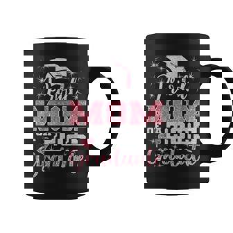 Super Proud Mom Of 2025 Graduate Awesome Family College Grad Coffee Mug - Seseable