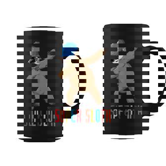 Super Sloth Superhero Dabbing Dance Move Dab Graphic Print Coffee Mug - Monsterry