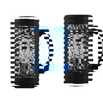 Support Squad Child Abuse Prevention Awareness Smile Face Coffee Mug | Mazezy