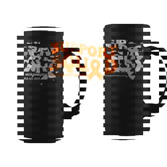 Support Squad Orange Ribbon Multiple Sclerosis Awareness Ms Coffee Mug - Seseable
