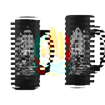 Surfboarder Hawaii Wave Surfing Beach Surfer Coffee Mug - Thegiftio UK