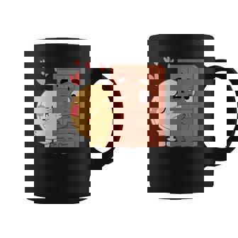 Sweet Kisses Choco And Pancake Valentines Best Couples Love Graphic Print Coffee Mug - Monsterry
