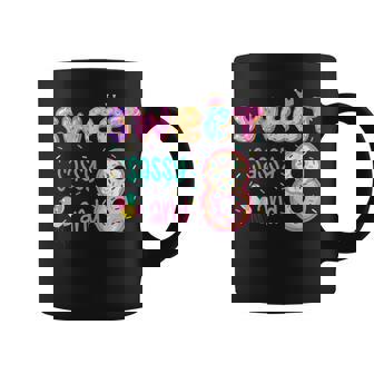 Sweet Sassy And Eight Donut Theme 8Th Birthday Party Girls Coffee Mug - Thegiftio UK
