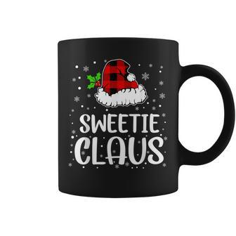 Sweetie Claus Christmas Lights Red Plaid Family Matching Graphic Print Coffee Mug - Monsterry