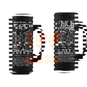 I Tackled 100 Days School Football 100Th Day Of School Boys Coffee Mug | Mazezy