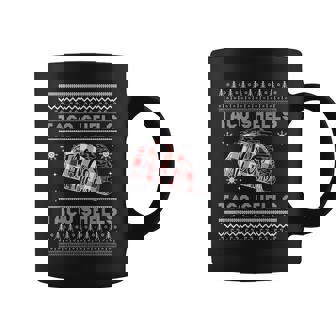 Taco Shells Taco Shells Tacos All The Way Ugly Christmas Swe Graphic Print Coffee Mug - Monsterry