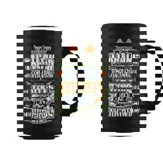 Tailgating Trash Talking Tackles Touchdowns Football Season Graphic Print Coffee Mug - Monsterry